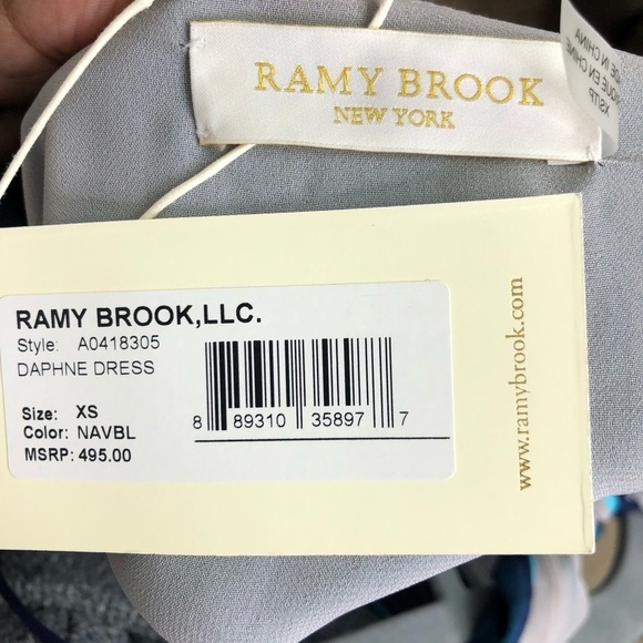 RAMY Brook Daphne Silk layered halter back Maxie dress - Picture 5 of 12